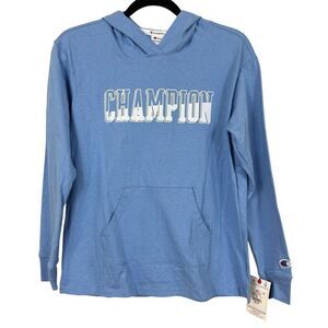 Champion Cotton Logo Pullover Hoodie - Size XS